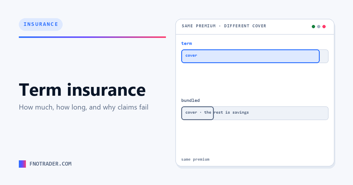 Term insurance, properly